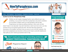 Tablet Screenshot of howtoparaphrase.com